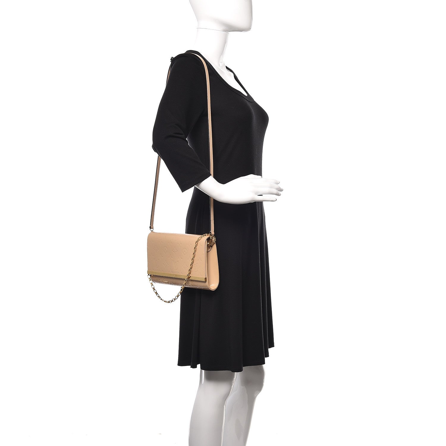 Louis Vuitton Vernis Ana Clutch Dune 2 of 10