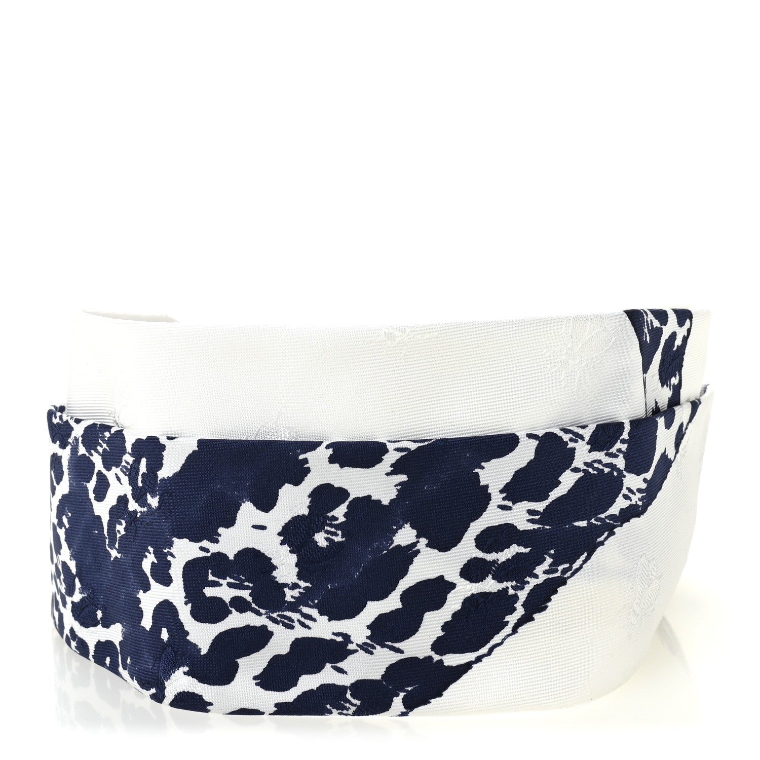 Hermes Silk Nijinski Headband M White Marine 3 of 4