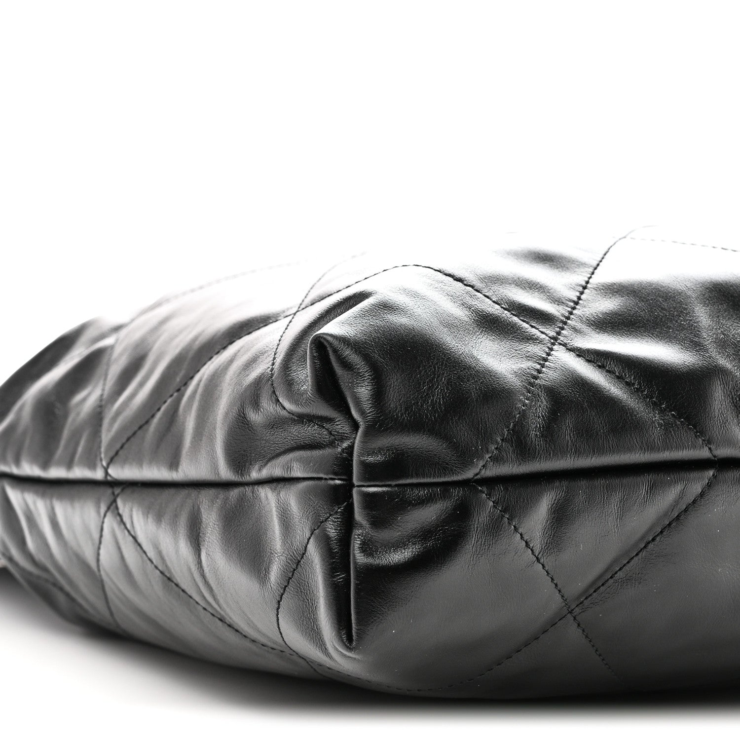 Chanel Shiny Calfskin Quilted Chanel 22 So Black 10 of 12