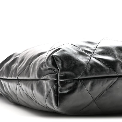 Chanel Shiny Calfskin Quilted Chanel 22 So Black 10 of 12