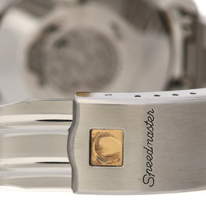 Omega Stainless Steel 18K Yellow Gold 39mm Speedmaster Chronograph Automatic Watch White 175.00.33 5 of 7