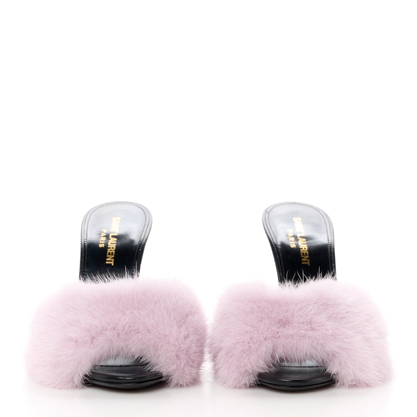 Mink Calfskin Roy Mule Sandals 36.5 Rose Love