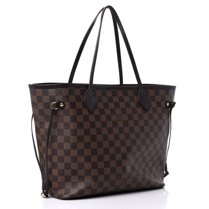 Louis Vuitton Damier Ebene Neo Neverfull MM Rose Ballerine 3 of 15