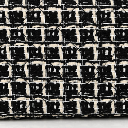Chanel Tweed Quilted Multi Chain Mini Flap Black Ecru White 12 of 13
