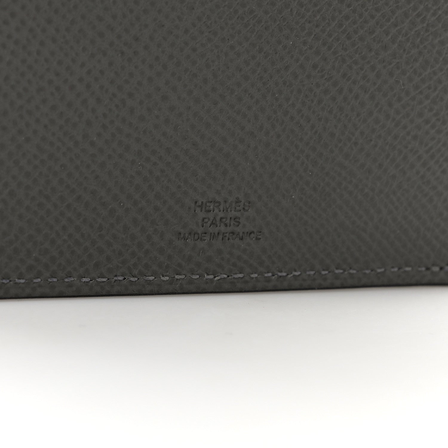 Hermes Epsom Tarmac Dot PM Passport Holder Gris Meyer Black 6 of 6