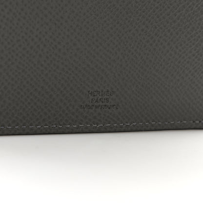 Hermes Epsom Tarmac Dot PM Passport Holder Gris Meyer Black 6 of 6