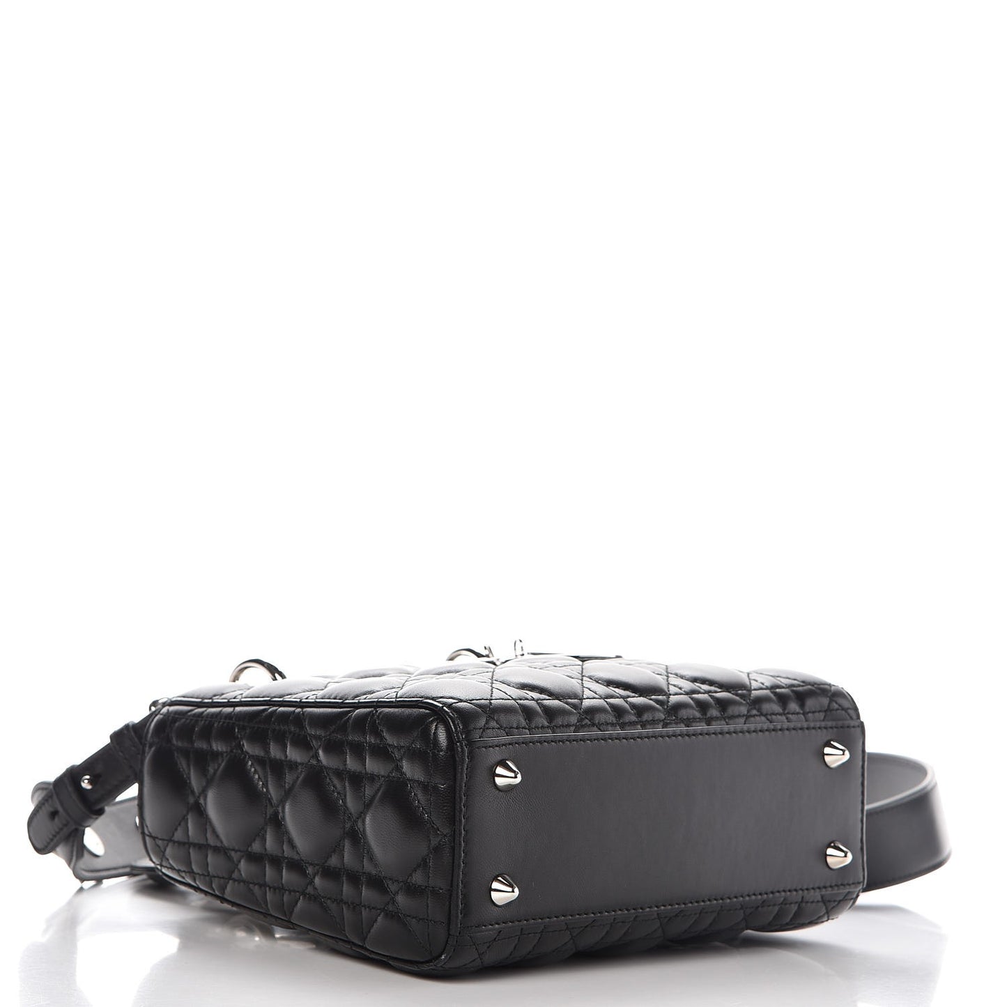 Lambskin Cannage Small Lucky Badges My Lady Dior Black