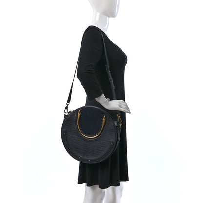 Chloe Calfskin Suede Medium Pixie Bag Full Blue 2 of 9