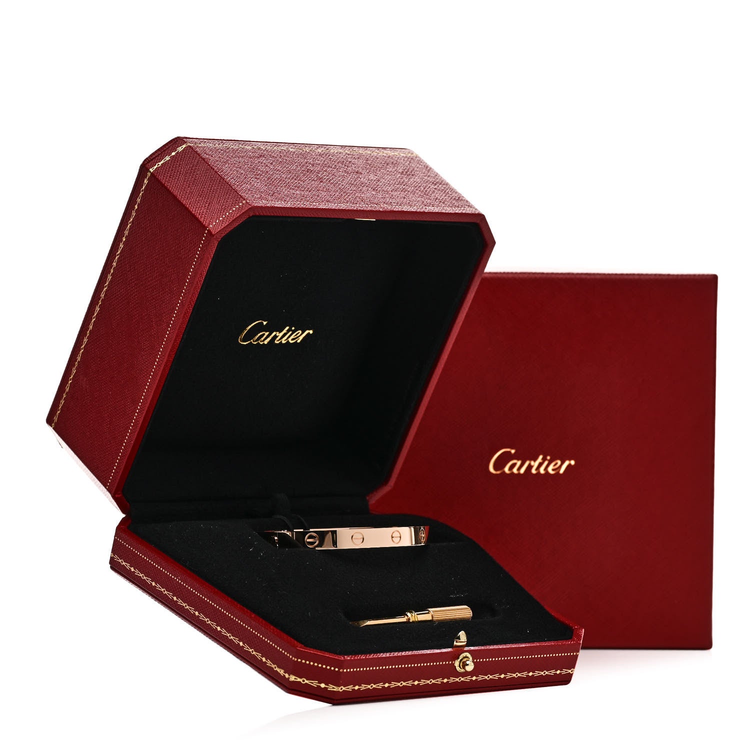 Cartier 18K Pink Gold LOVE Bracelet 17 9 of 9