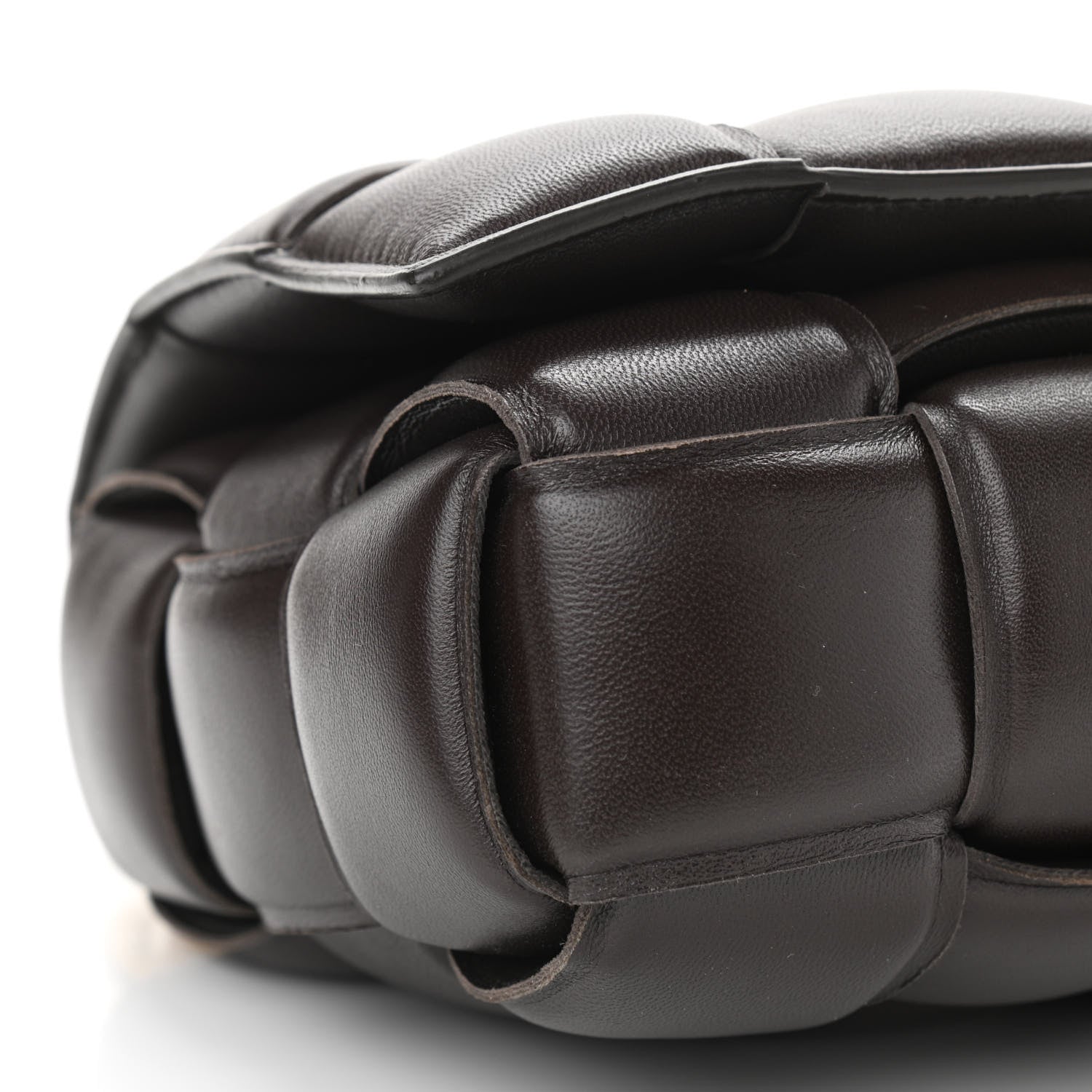 Bottega Veneta Lambskin Maxi Intreccio Padded Chain Cassette Crossbody Bag Black 9 of 10