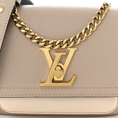 Louis Vuitton Grained Calfskin Lockme Tender Greige 7 of 12