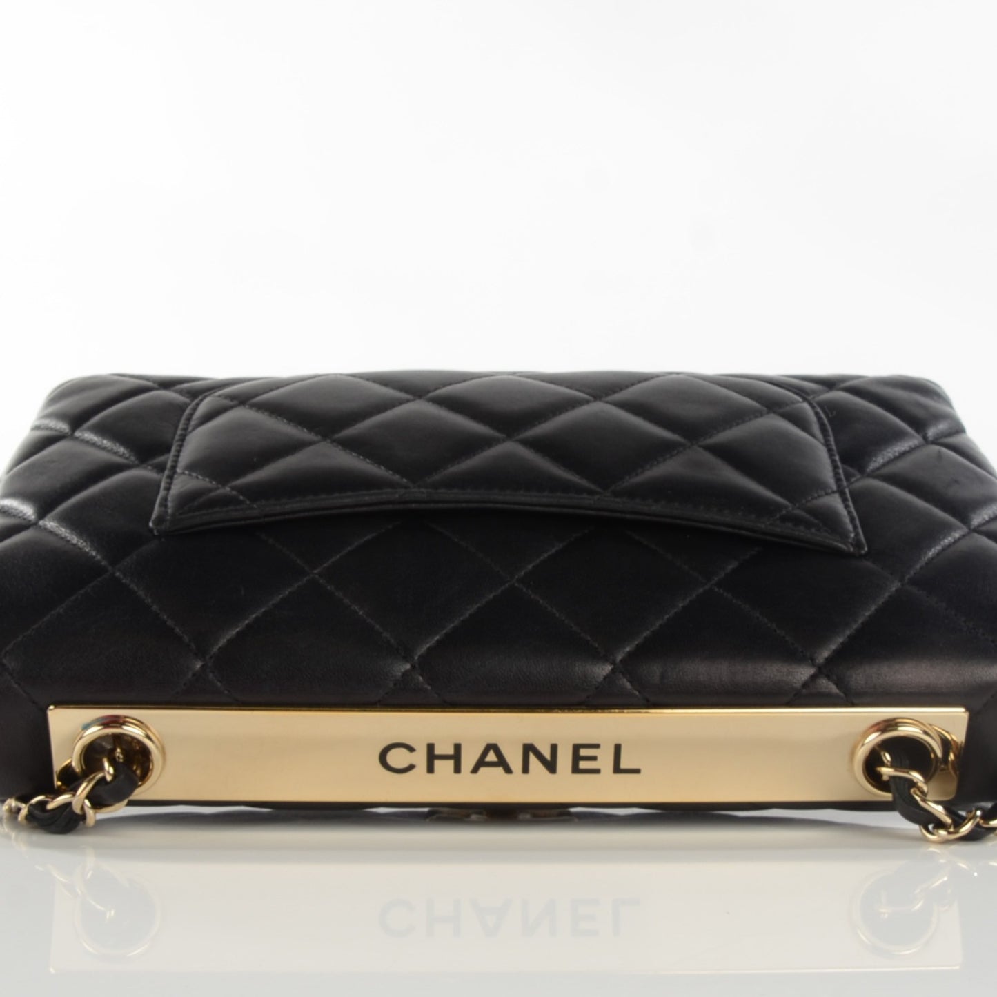 Lambskin Quilted Trendy CC Flap Black