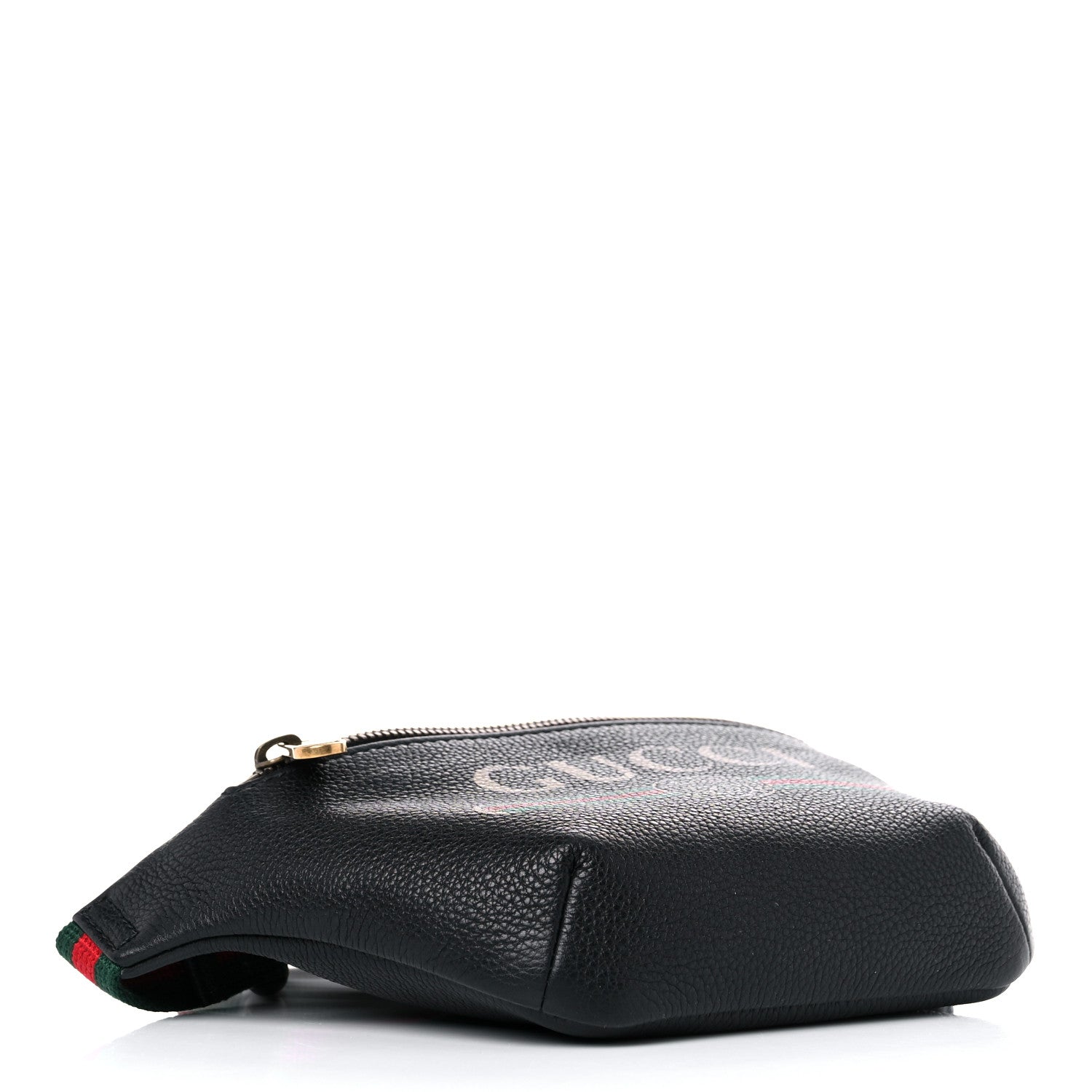 Gucci Grained Calfskin Small Logo Belt Bag Black 4 of 10