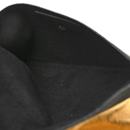 Saint Laurent Lambskin Teddy Drawstring Bag Gold 7 of 12