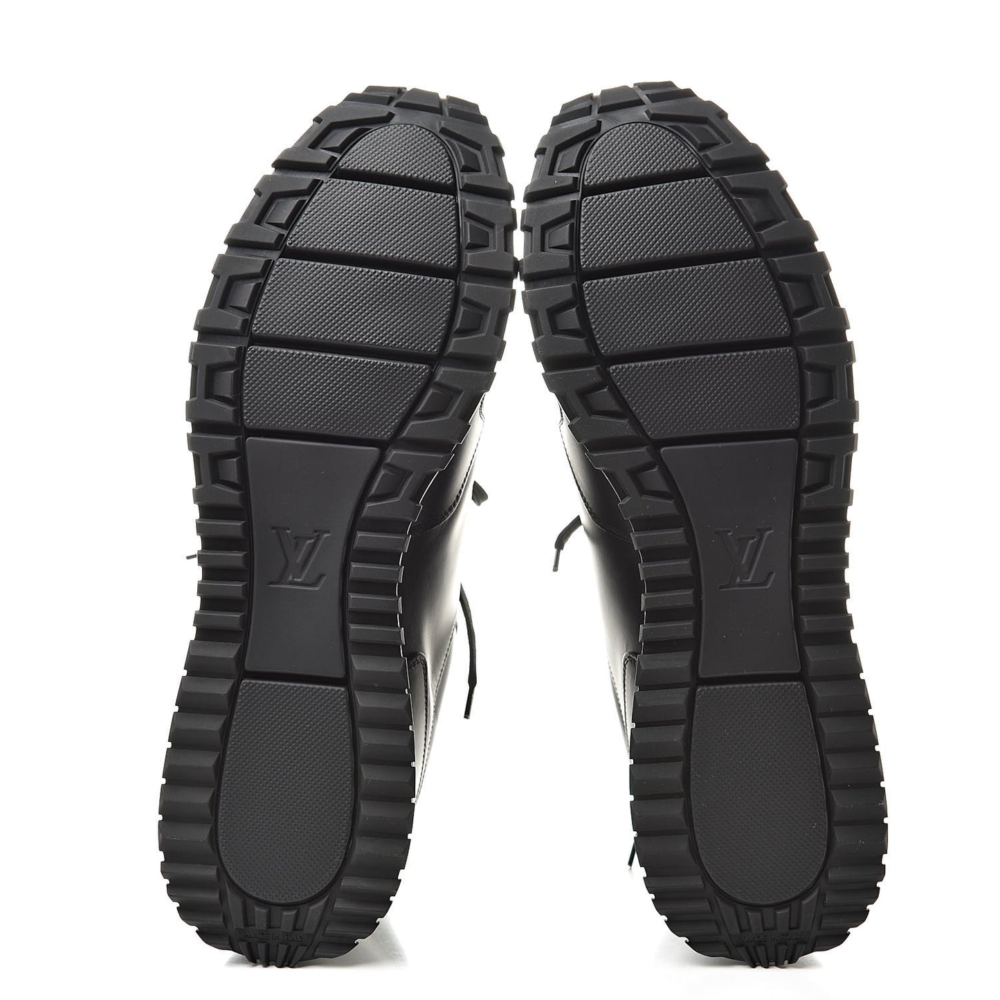 Calfskin Run Away Sneakers 12 Black