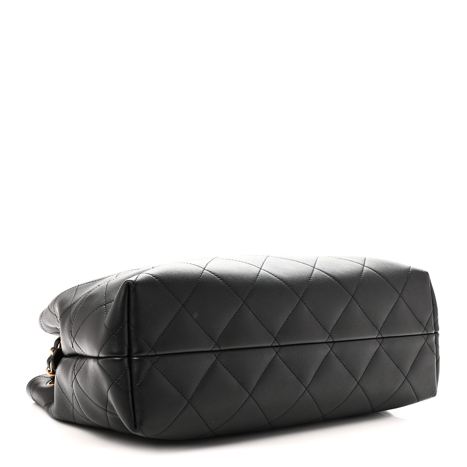 Chanel Calfskin Quilted Small Coco Base Shopping Bag Black 4 of 11