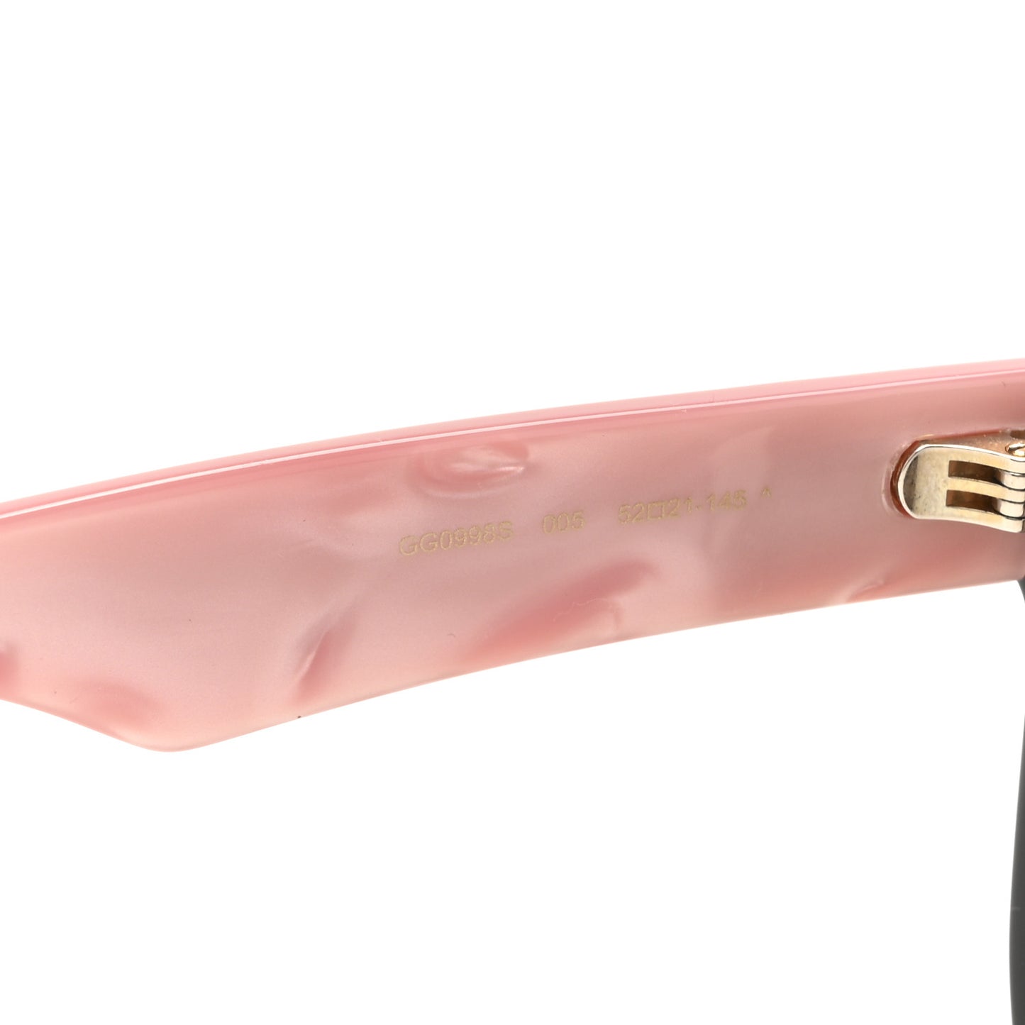 Rectangle 52mm Frame Sunglasses GG0998/S Black Pink