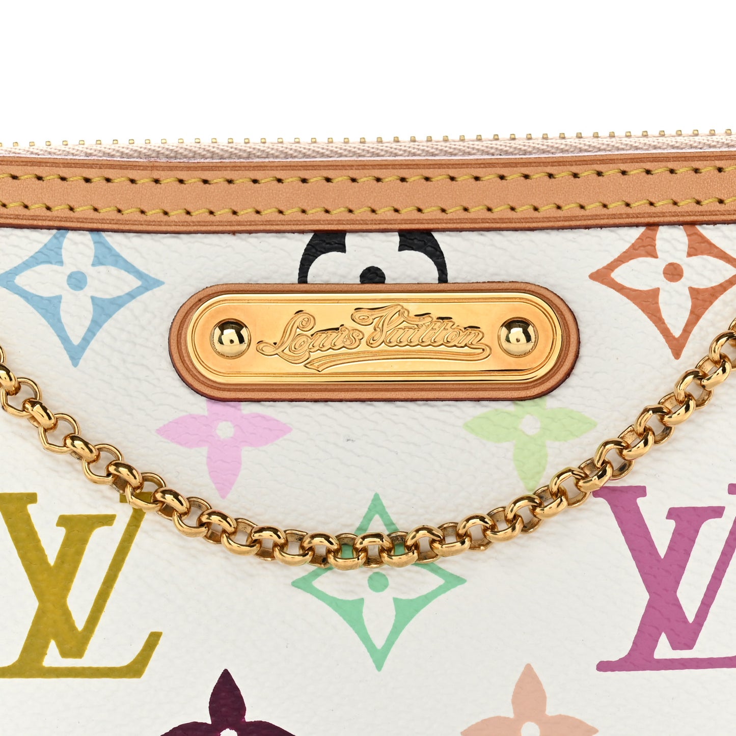Monogram Multicolor Pochette Milla MM White