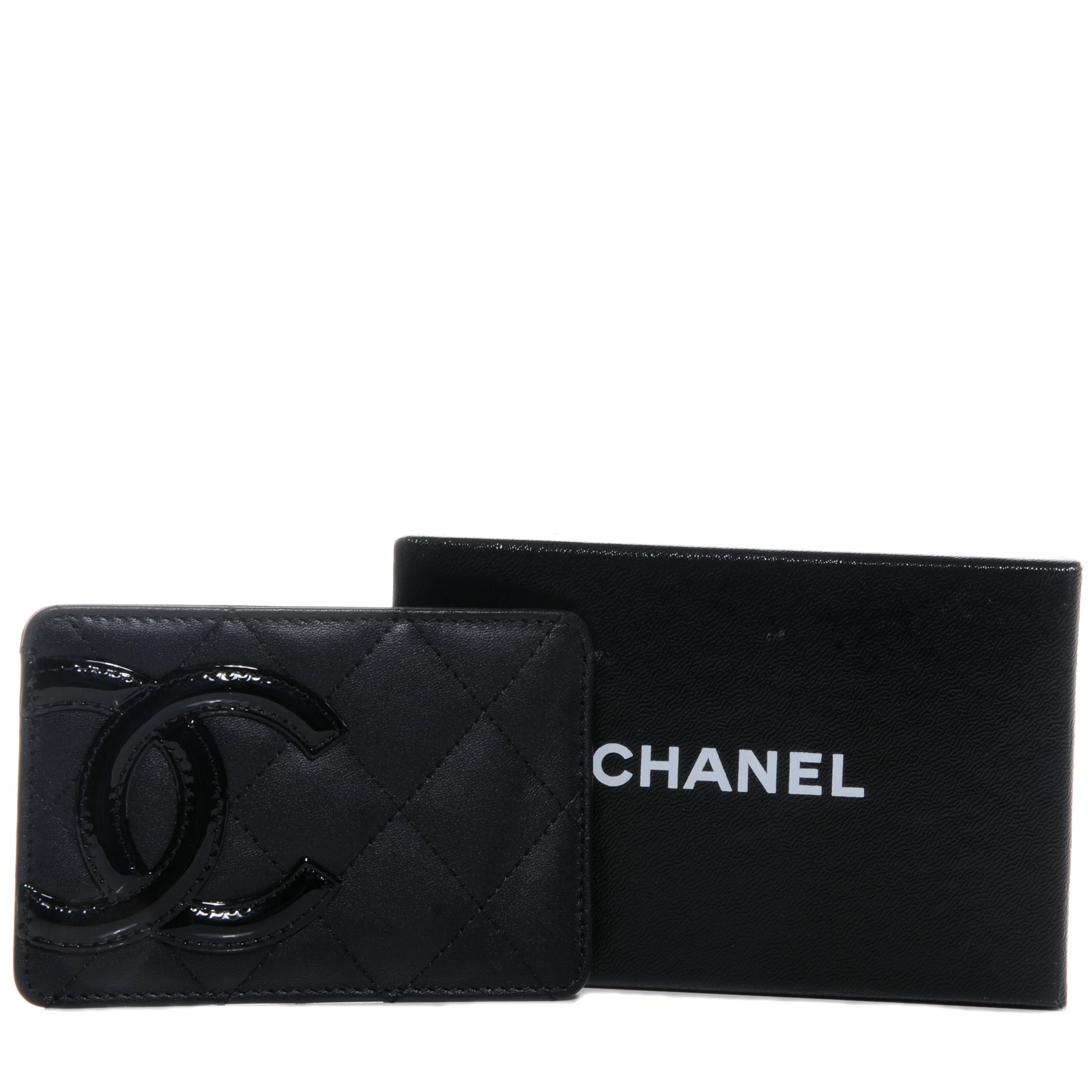 Chanel Calfskin Quilted Cambon Card Holder Black 5 of 8
