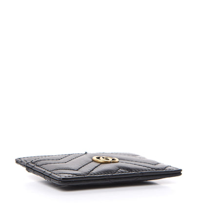 Gucci Calfskin Matelasse GG Marmont Card Holder Black 4 of 8