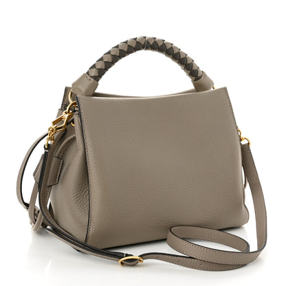 Mulberry Heavy Grain Small Iris Tote Powder Grey Dark Clay 2 of 7