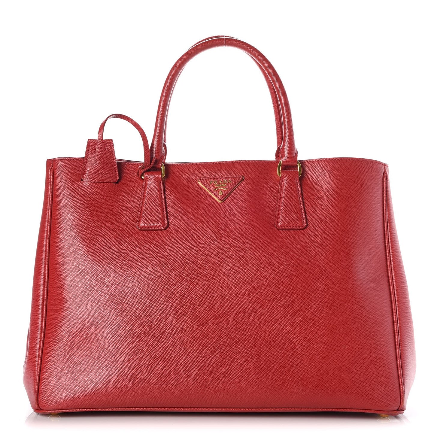 Saffiano Lux Large Tote Rosso