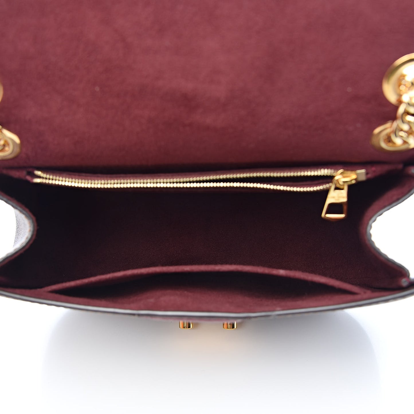 Damier Ebene Cuir Taurillon Wight Bordeaux