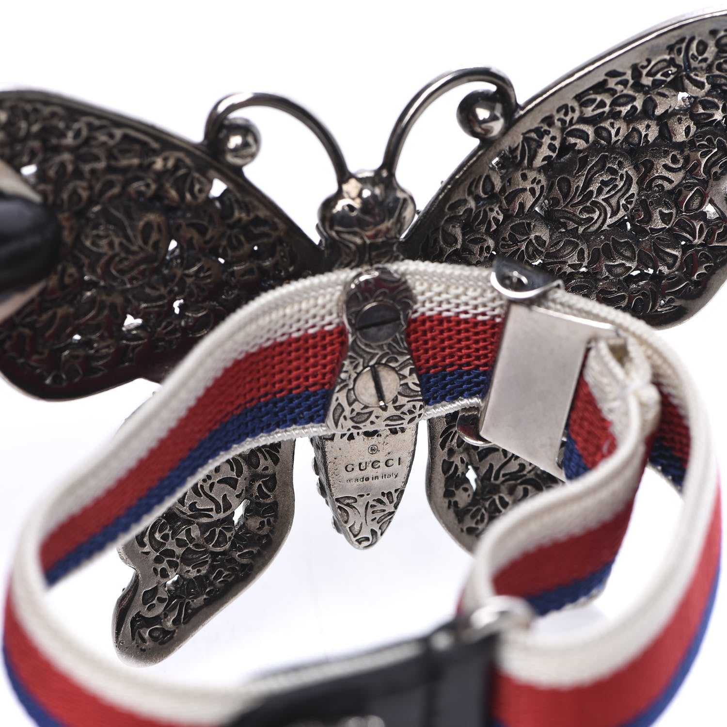 Gucci Web Crystal Butterfly Bracelet 3 of 4