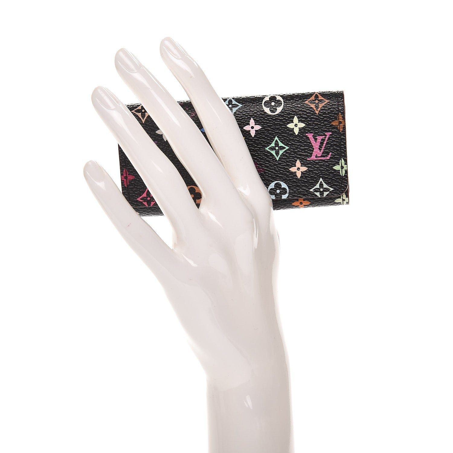 Louis Vuitton Monogram Multicolor Multicles 4 Key Holder Black Grenade 2 of 7