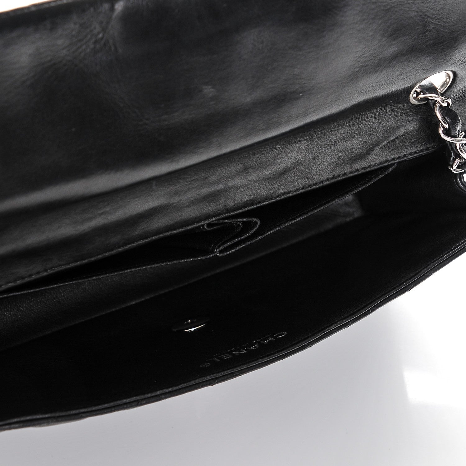 Chanel Lambskin Quilted East West Flap Black 5 of 7