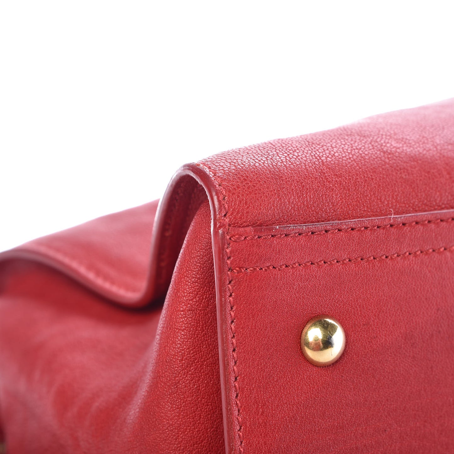 Sheepskin Medium Cabas ChYc Rouge Orient