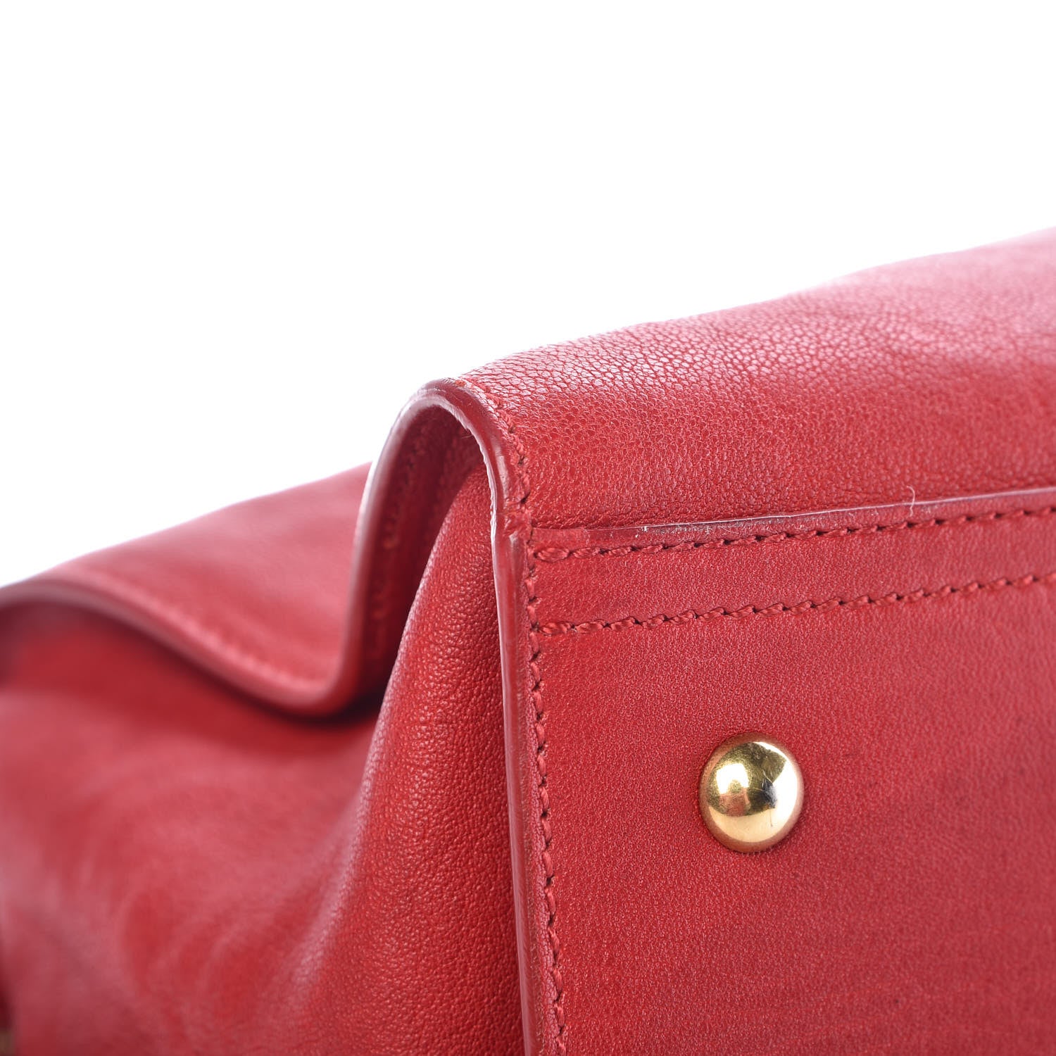 Saint Laurent Sheepskin Medium Cabas ChYc Rouge Orient 16 of 23