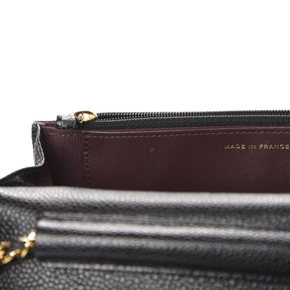 Chanel Caviar Quilted Wallet On Chain WOC Black 9 of 14