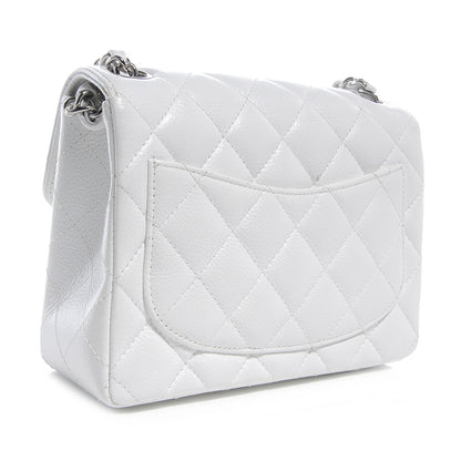 Chanel Caviar Quilted Mini Square Flap White 3 of 7
