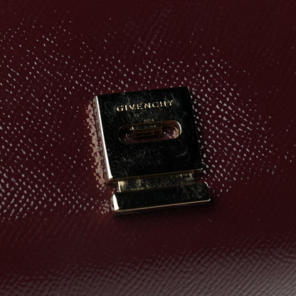 Givenchy Textured Calfskin Mini Pandora Box Chain Crossbody Bag Oxblood 8 of 12