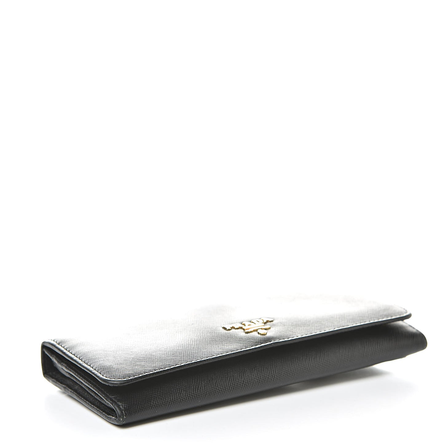 Saffiano Continental Flap Wallet Black