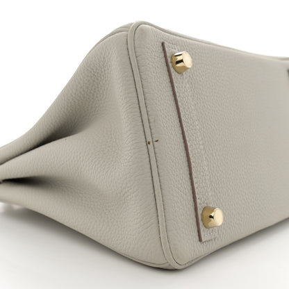 Hermes Togo Birkin 25 Gris Perle 9 of 12