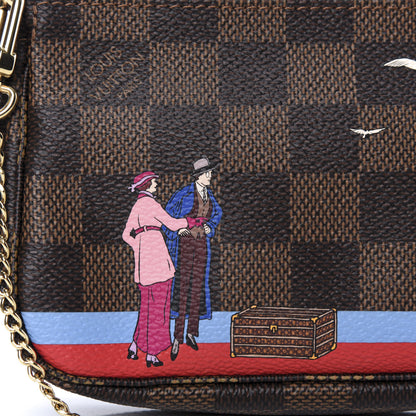 Louis Vuitton Damier Ebene 2016 Christmas Animation Mini Pochette Accessories 7 of 8