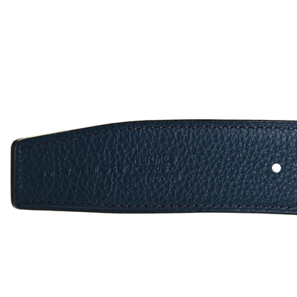 Hermes Box Togo 32mm Matte H Belt 90 Black Bleu De Prusse 4 of 4