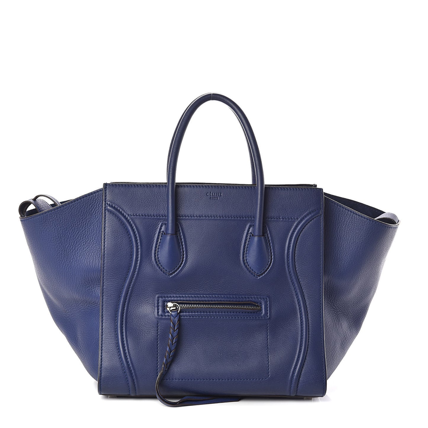 Supple Calfskin Medium Phantom Luggage Indigo