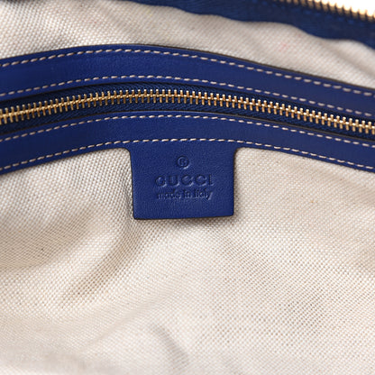 Gucci GG Plus Monogram Large Boston USA Flag Unicef Duffle Blue 5 of 12