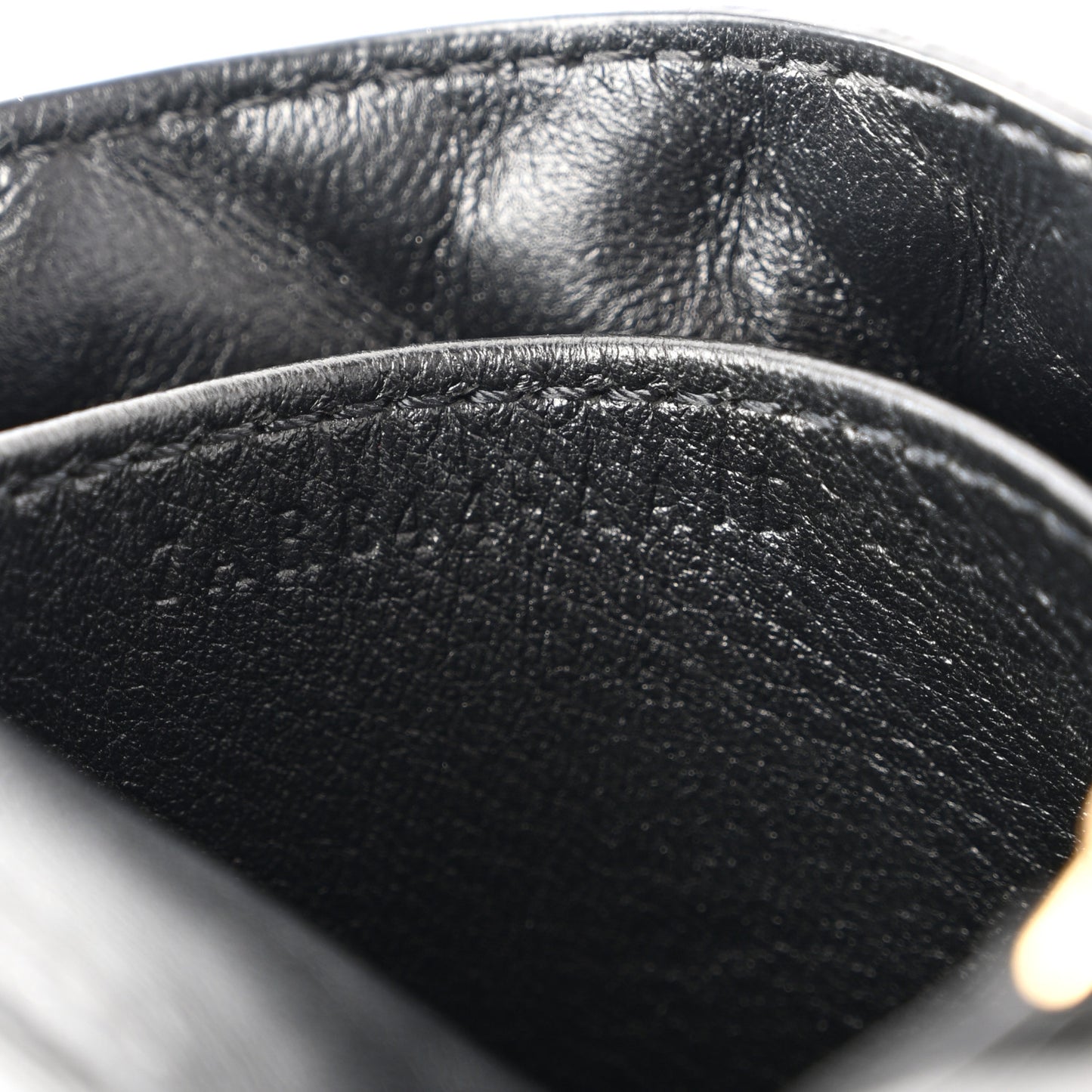 Nappa Matisse FF Embossed Nano Baguette Charm Black