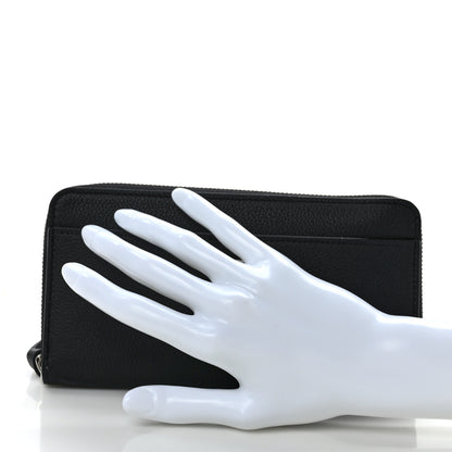Louis Vuitton Calfskin Zippy Lockme Wallet Black 2 of 10