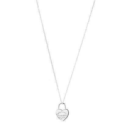Tiffany Sterling Silver Return to Heart Lock Pendant Necklace 1 of 5