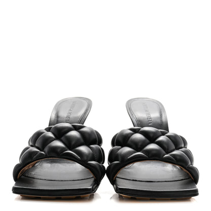 Bottega Veneta Nappa Matelasse Padded Mule Sandals 36.5 Black 5 of 18
