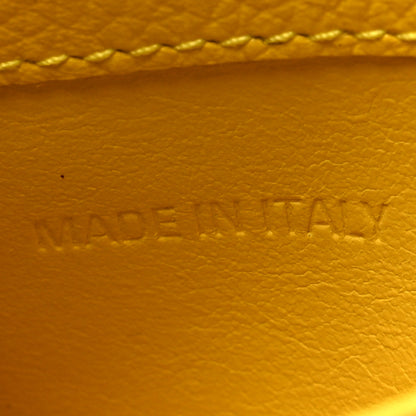 Balenciaga Grained Calfskin Logo Large Cash Long Coin Card Holder Yellow White 8 of 11