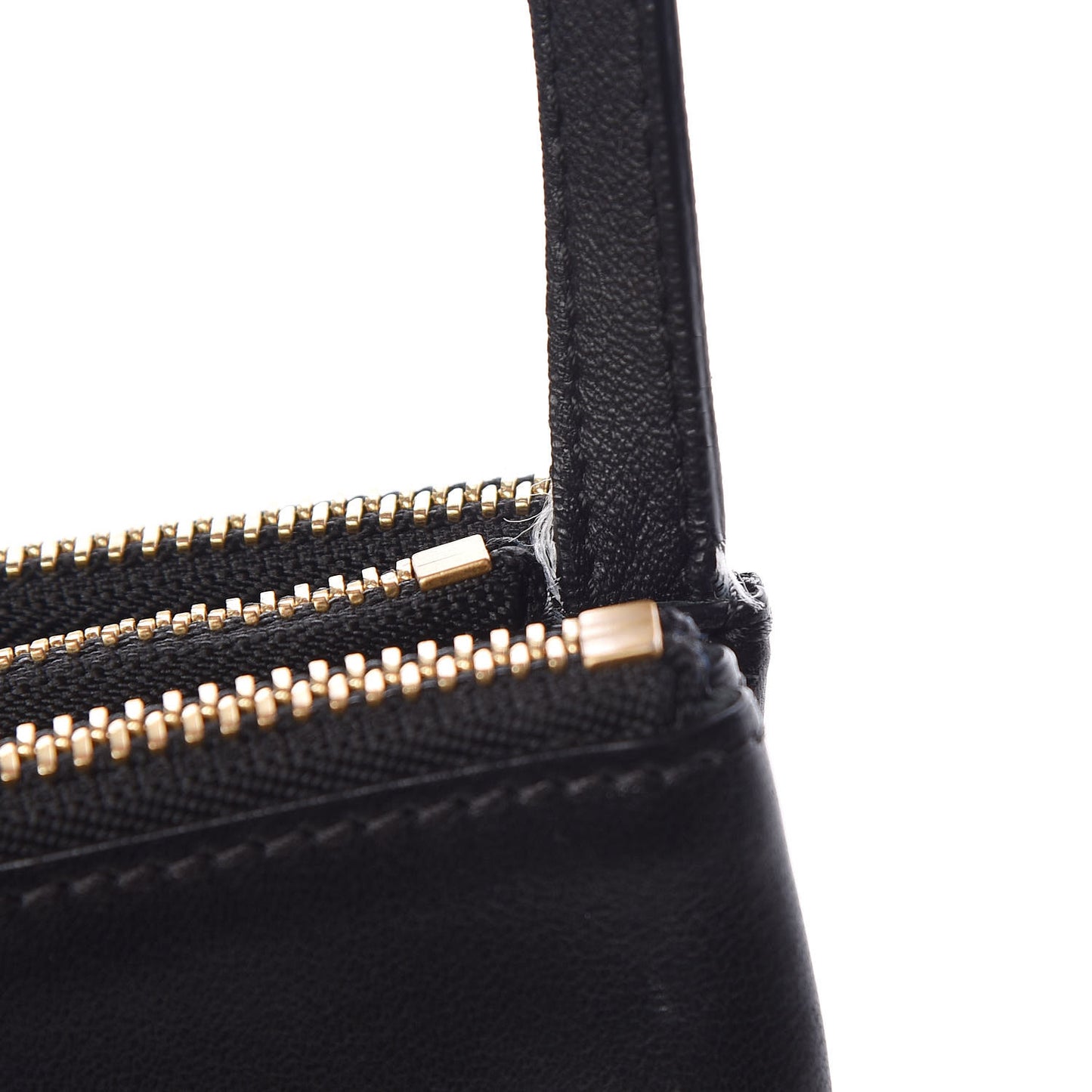 Lambskin Large Trio Crossbody Bag Black