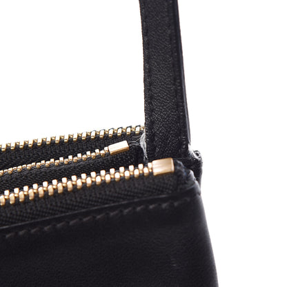 Celine Lambskin Large Trio Crossbody Bag Black 10 of 14