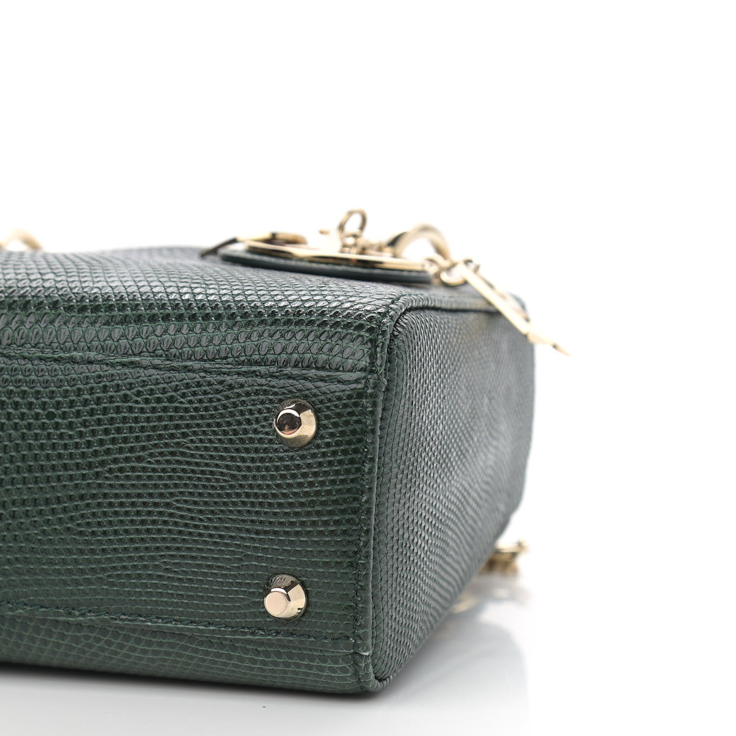 Christian Dior Lizard Mini Lady Dior Green 10 of 12