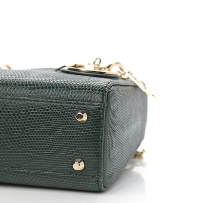 Christian Dior Lizard Mini Lady Dior Green 10 of 12